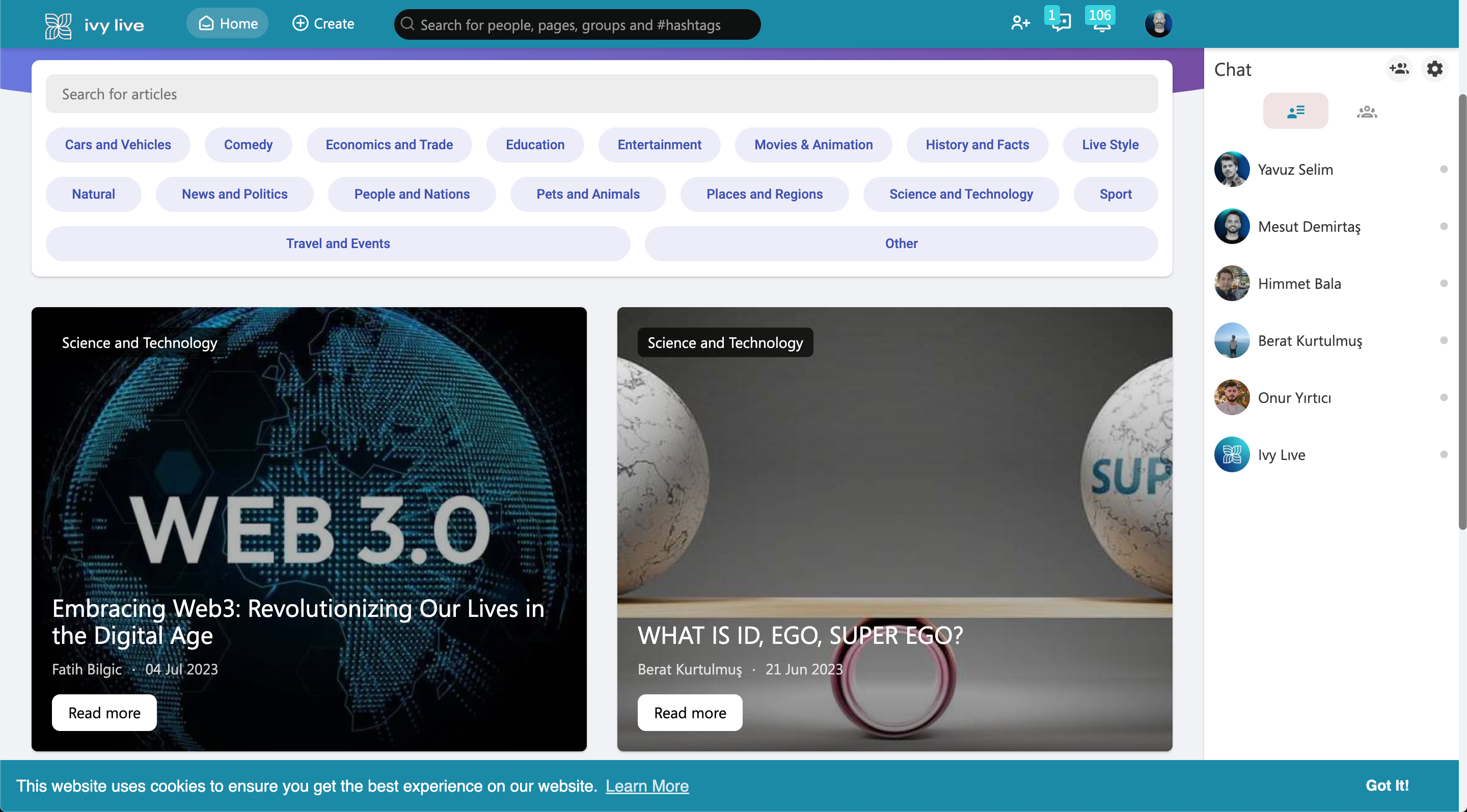 Ivy Live - Web3.0 tabanlı, topluluğa ait, yeni nesil ağ medya 5