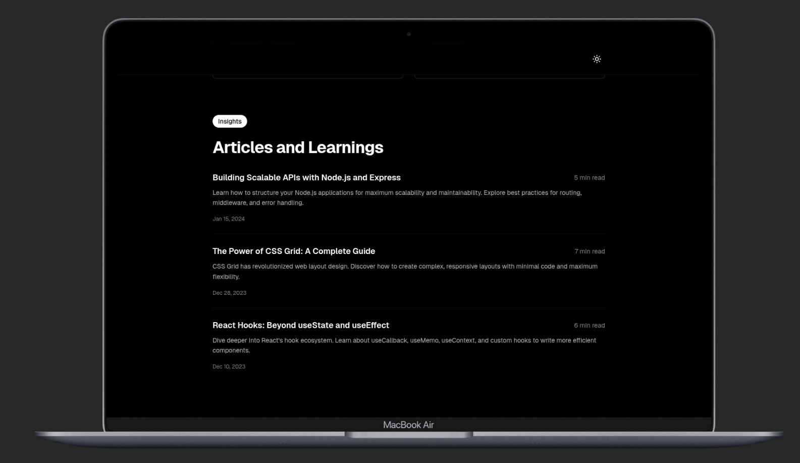 SimpleFolio - Screenshot 3 showing product features and functionality