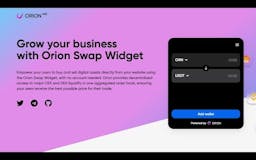 Orion Swap Widget - Defi Trading Widget media 1