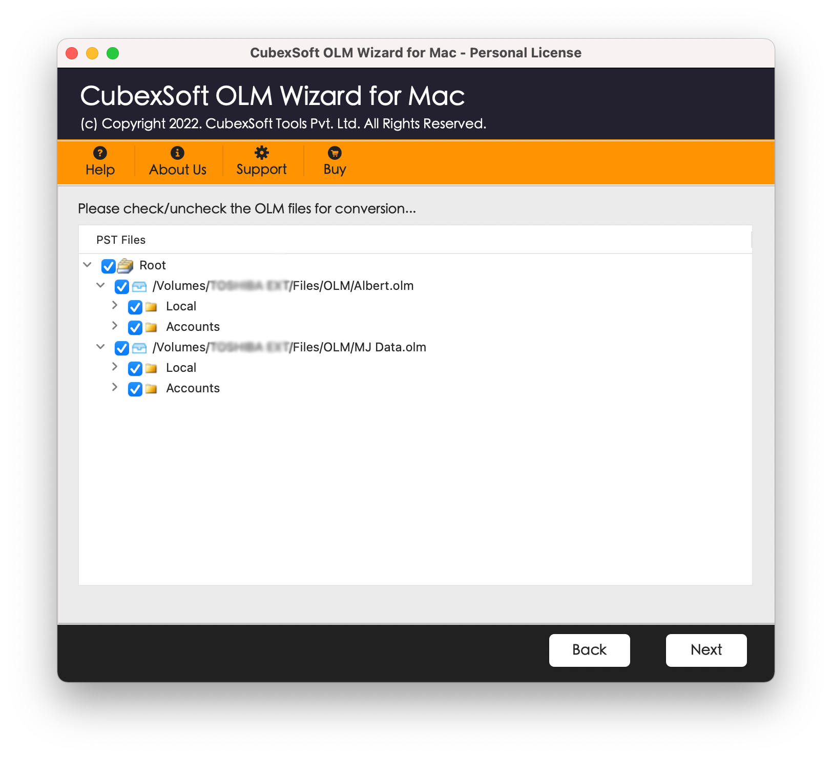 Cubexsoft OLM Converter لنظام التشغيل Mac media 3