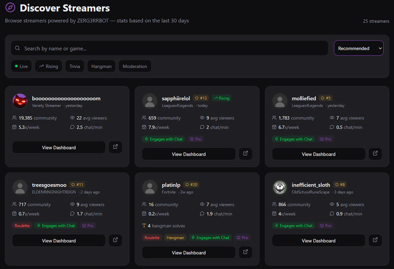 ZERG3RRBOT screenshot 2