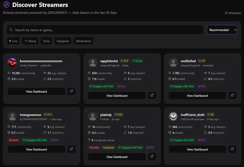 ZERG3RRBOT screenshot 2