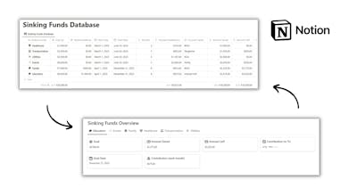 Notion Sinking Funds Tracker gallery image