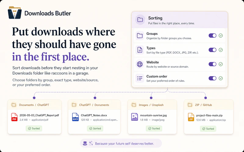 Downloads Butler screenshot 4