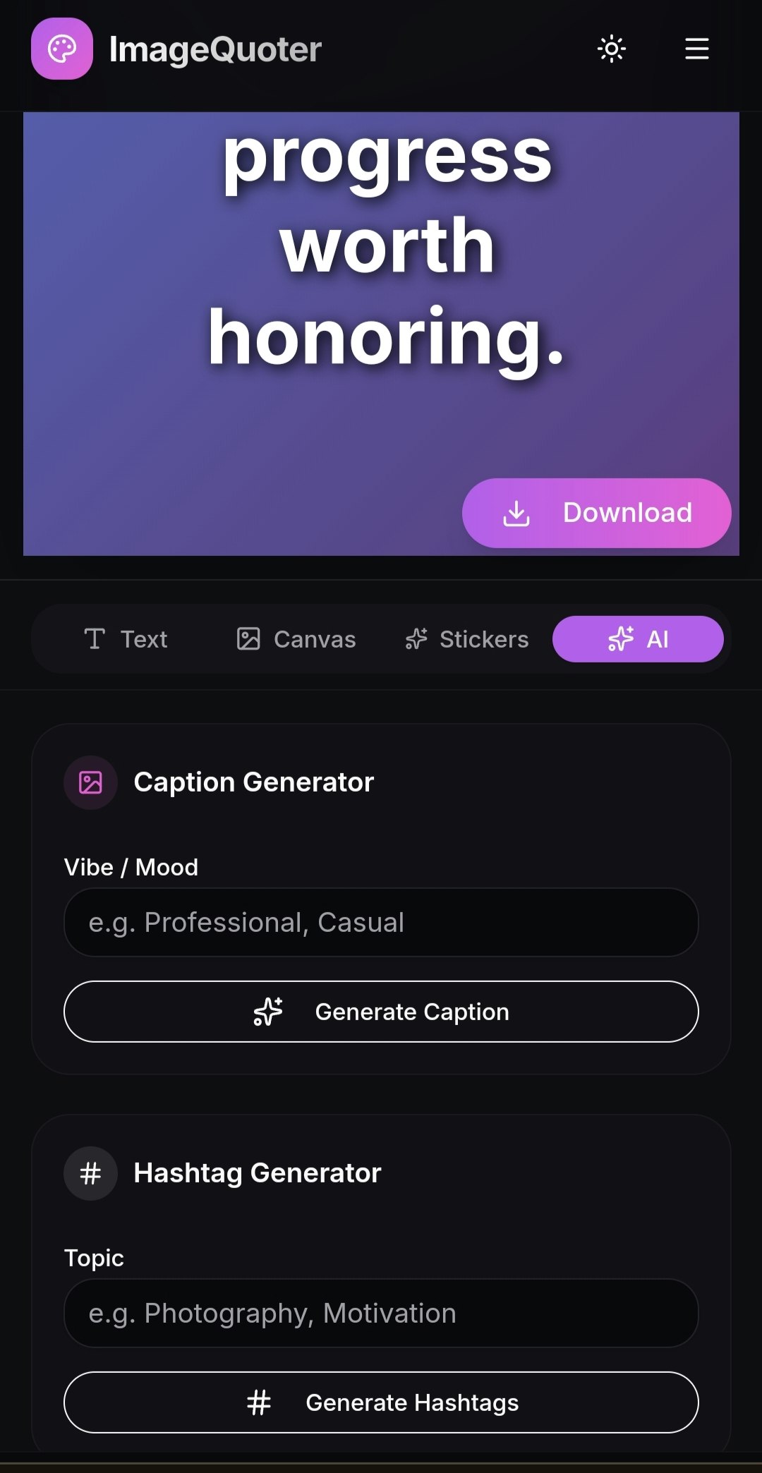 ImageQuoter gallery image