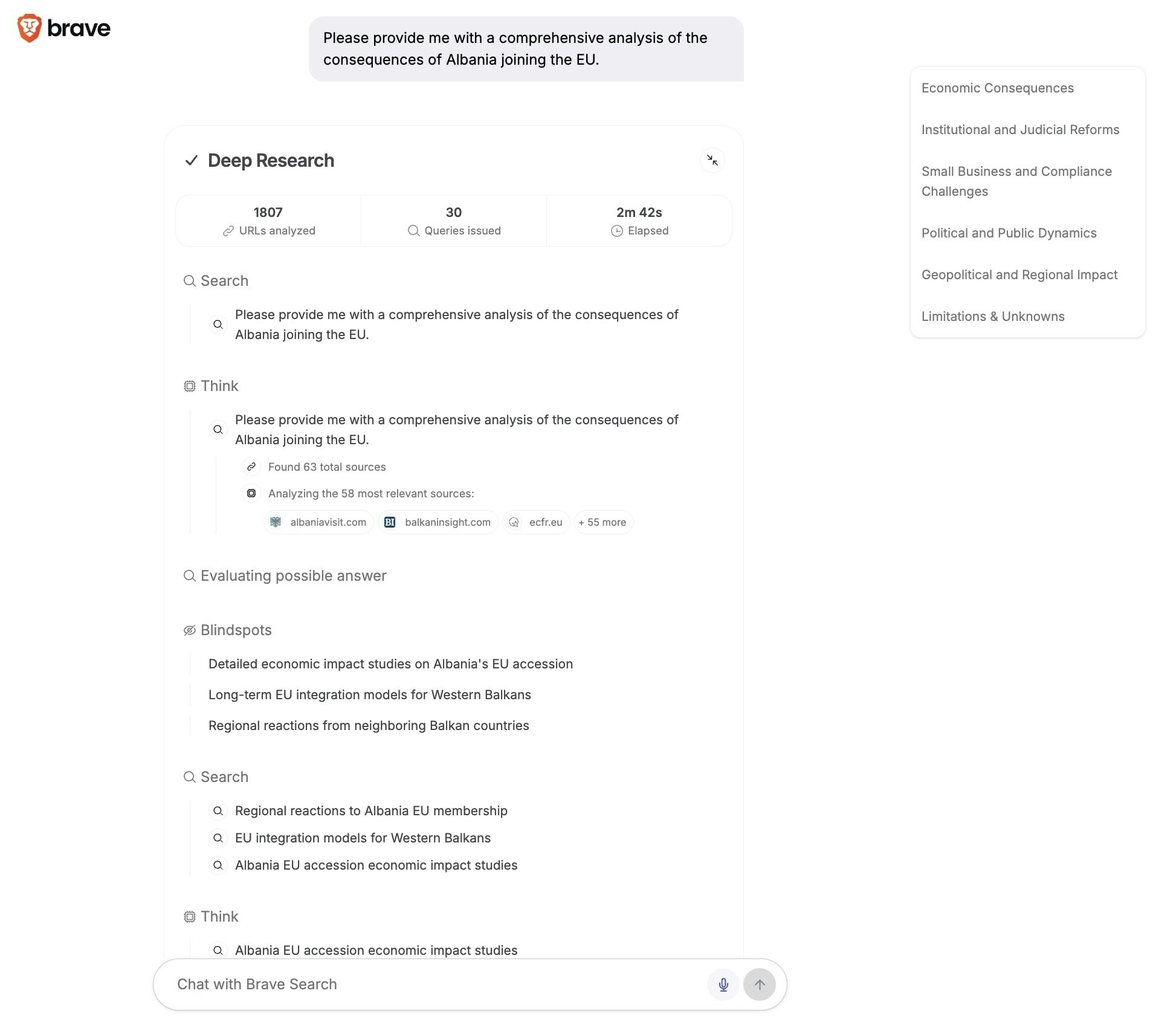 Média Demander un brave - Votre moteur de recherche est maintenant une conversation 8