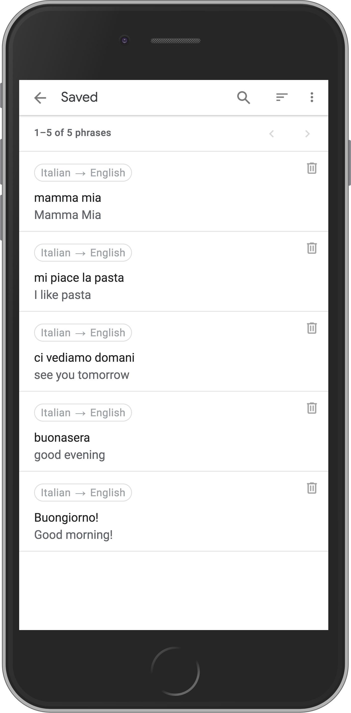 Google Translate gallery image