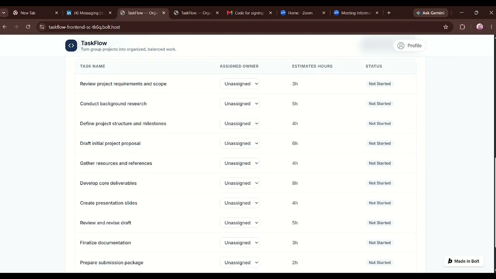 TaskFlow  screenshot 1 (video preview)