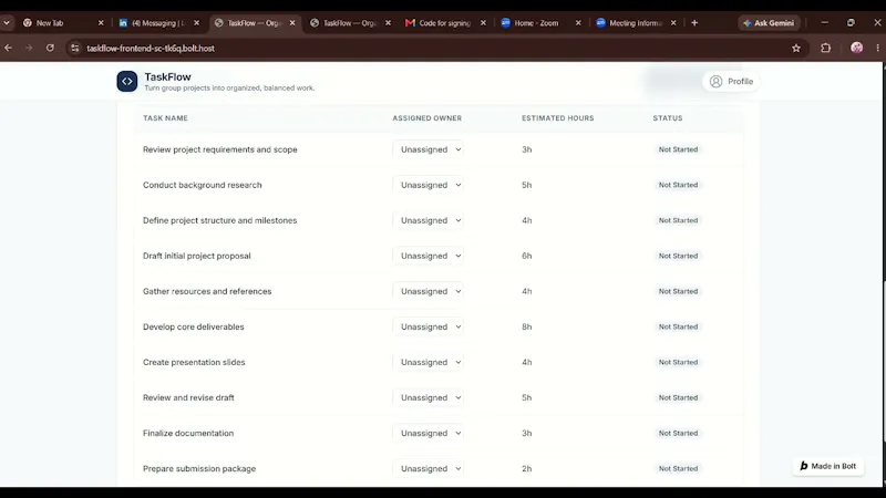 TaskFlow  screenshot 1 (video preview)