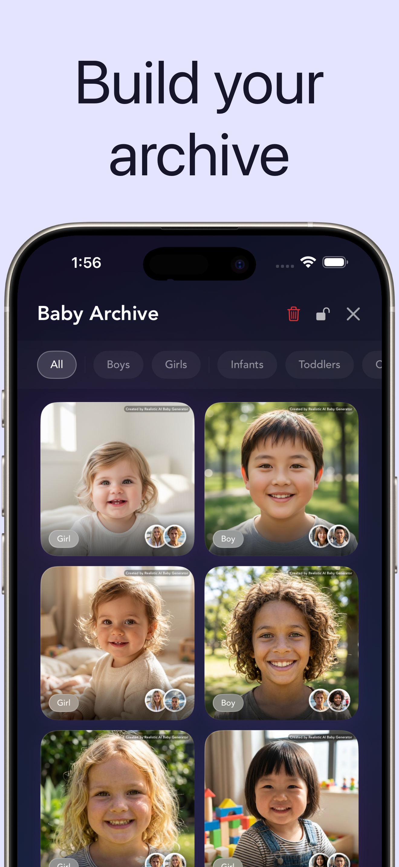 Realistic AI Baby Generator - iOS App gallery image