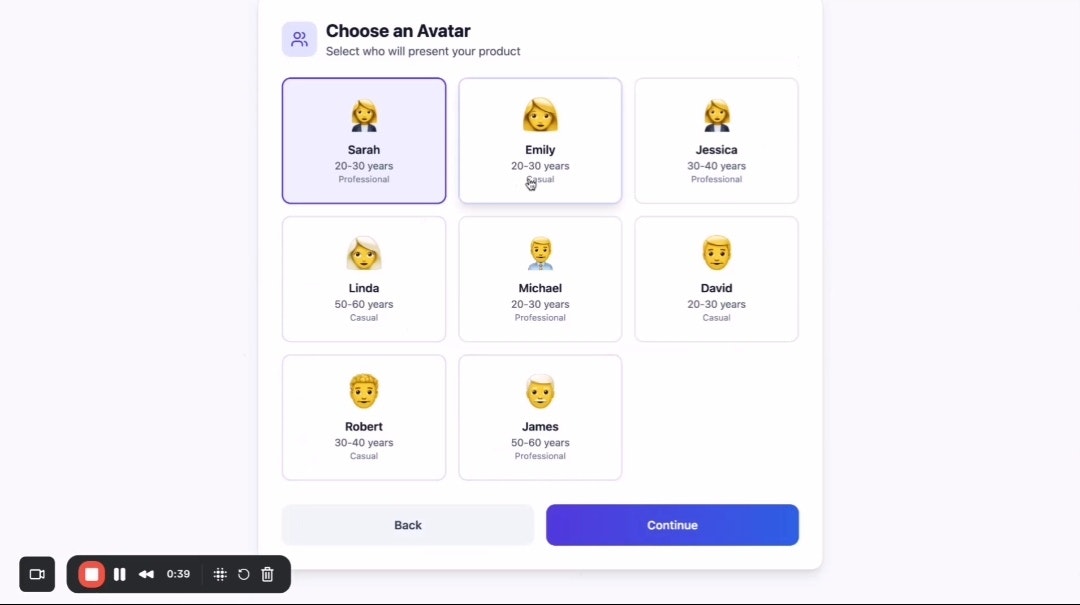 AI Promo Videos in 2 Minutes - Screenshot 4 showing product features and functionality