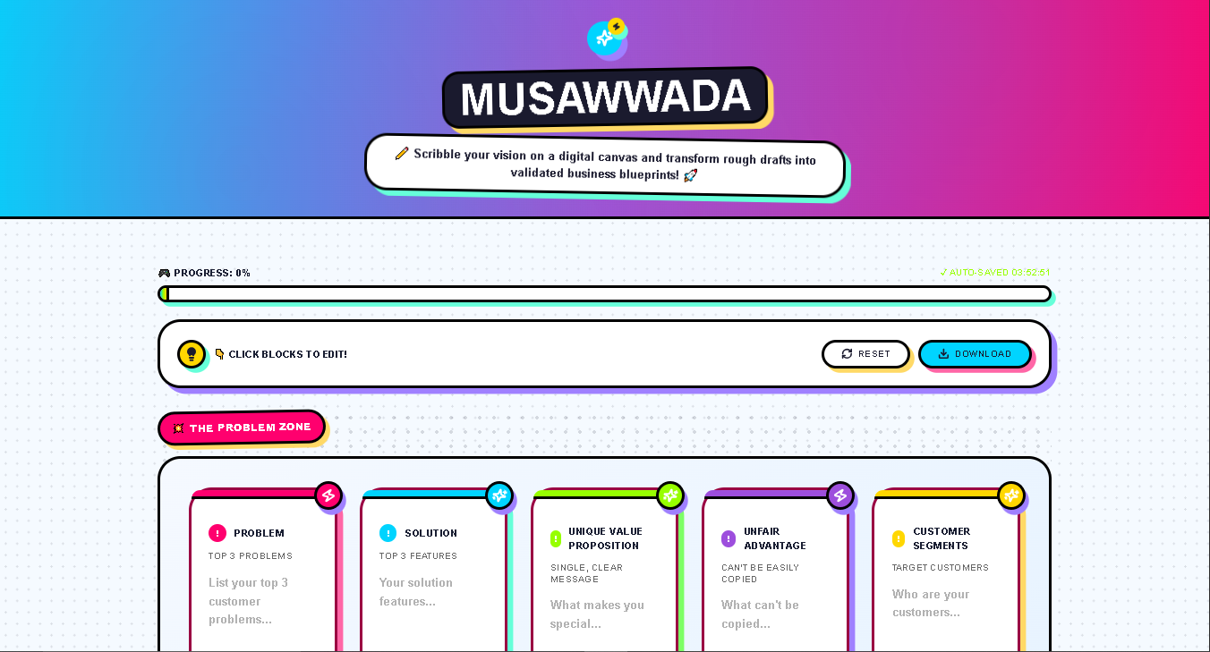 Musawwada - Main product screenshot demonstrating key features and user interface
