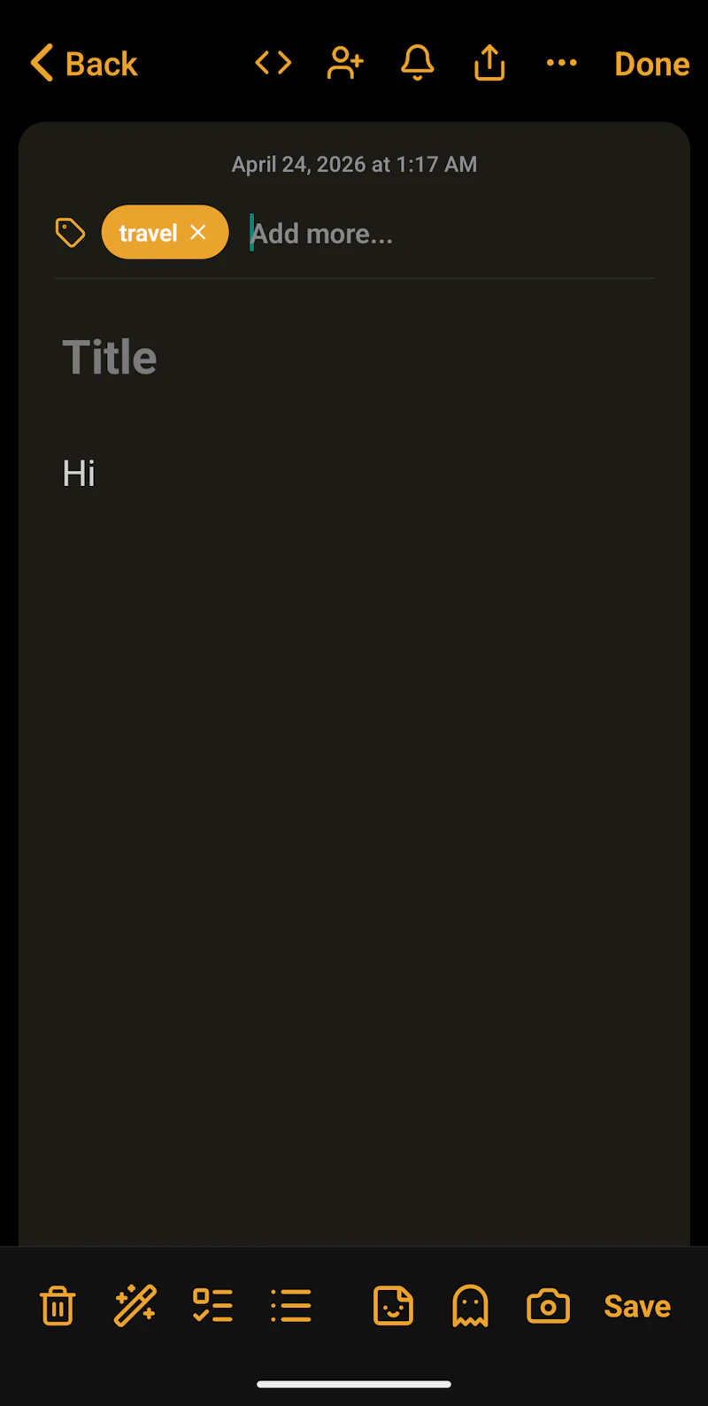 Notes screenshot 3