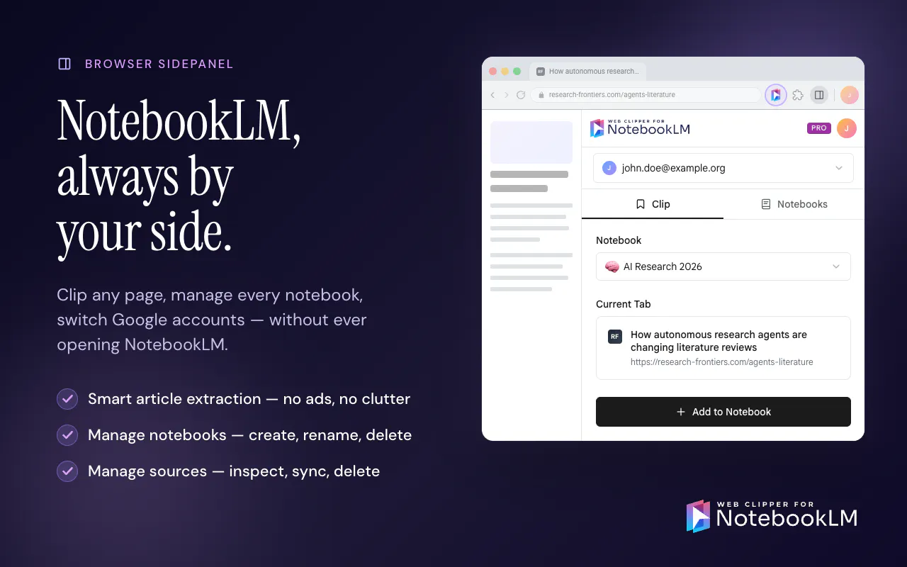 Web Clipper for NotebookLM gallery image