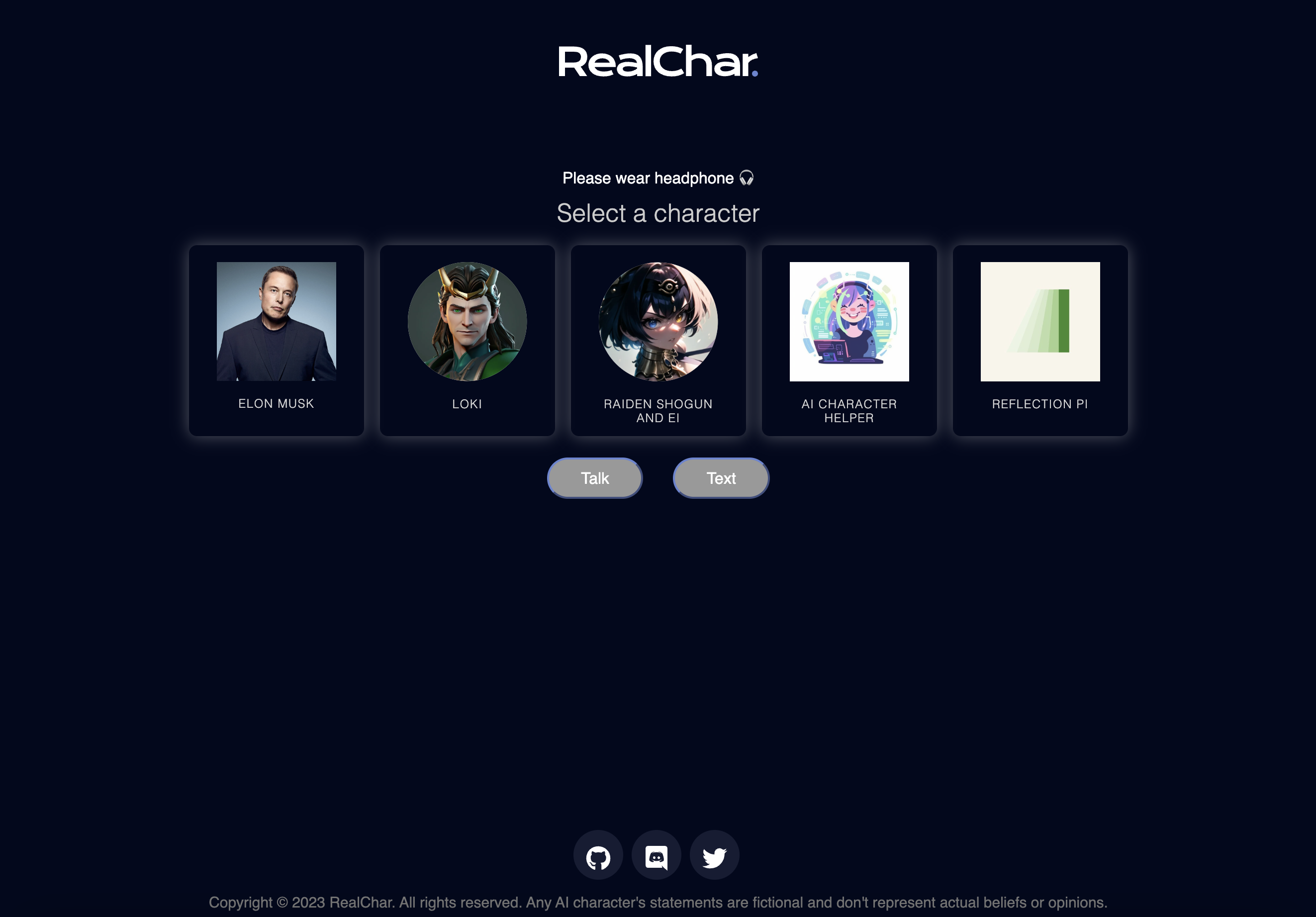Media Realchar.- watak AI sebenar anda 6