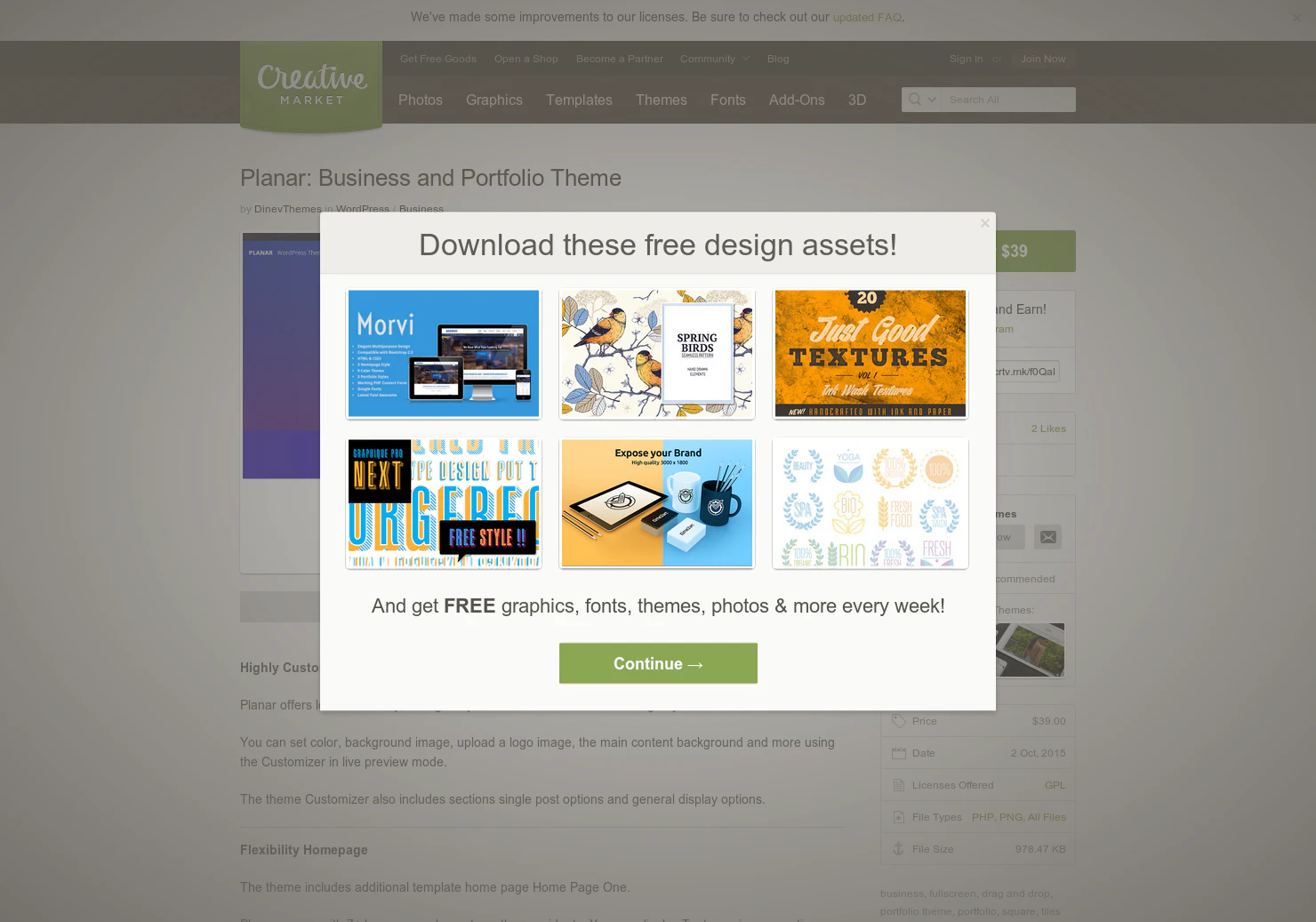 Planar: Business and Portfolio Theme