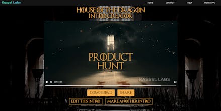 House of the Dragon Intro Creator gallery image