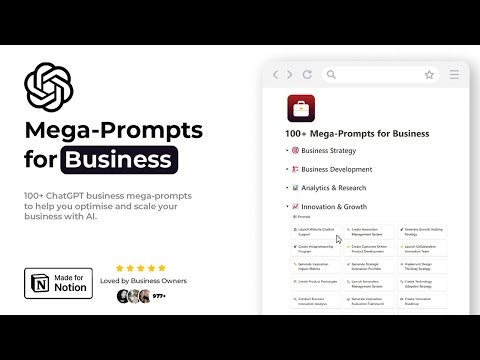 ChatGPT Mega-Prompts for Business gallery image