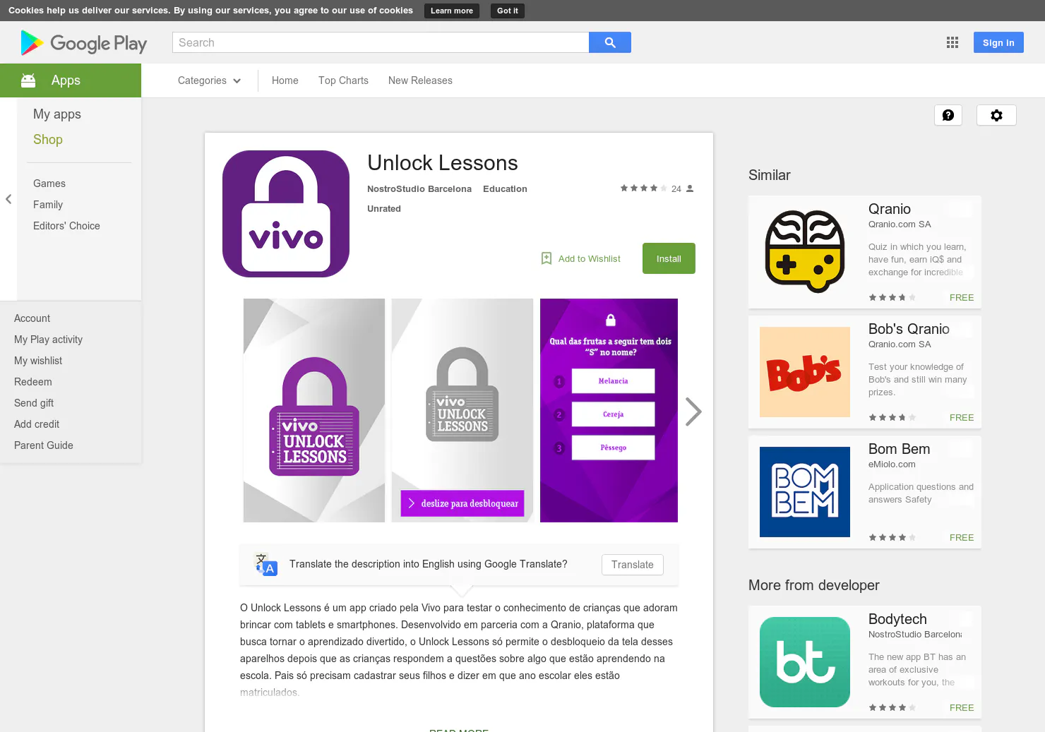 Unlock Lessons