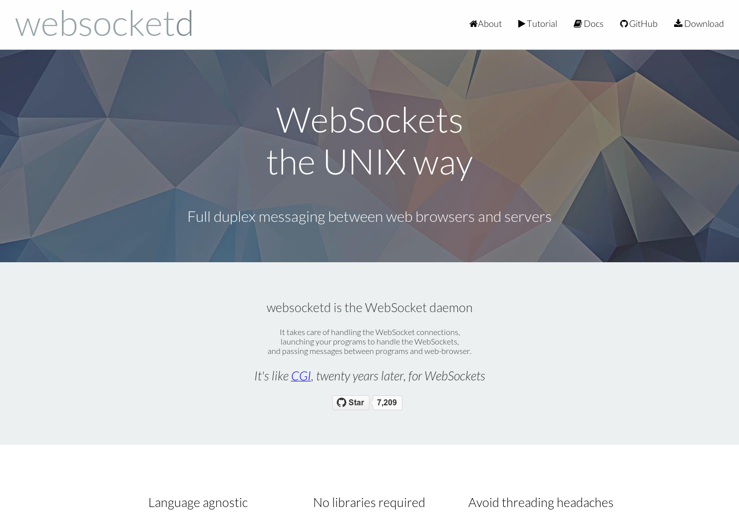 WebsocketD logo