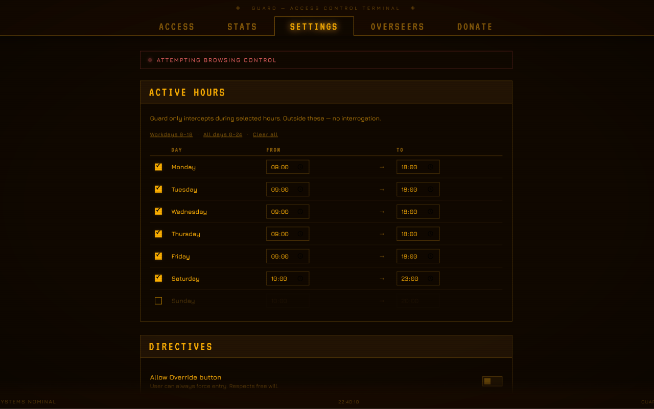 Vault Guard — RPG website blocker gallery image