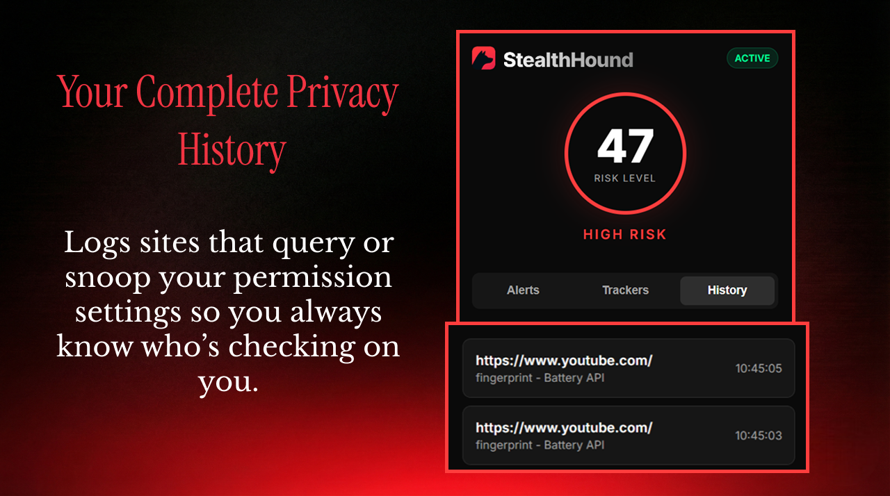 StealthHound - Screenshot 5 showing product features and functionality