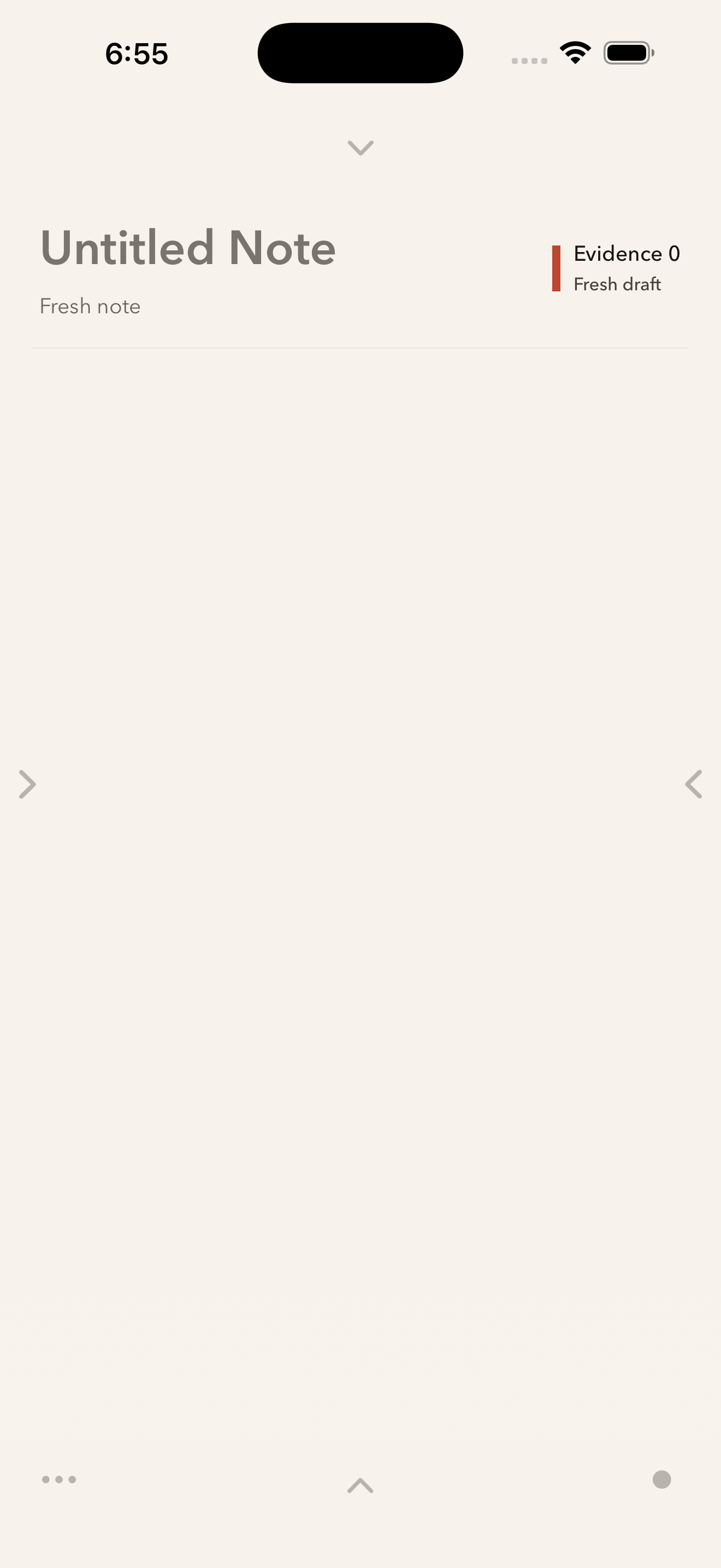 evo note gallery image