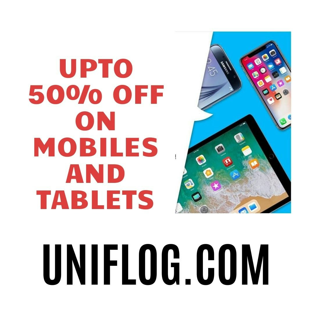 Upto 50% Off on Mobiles and Tablets