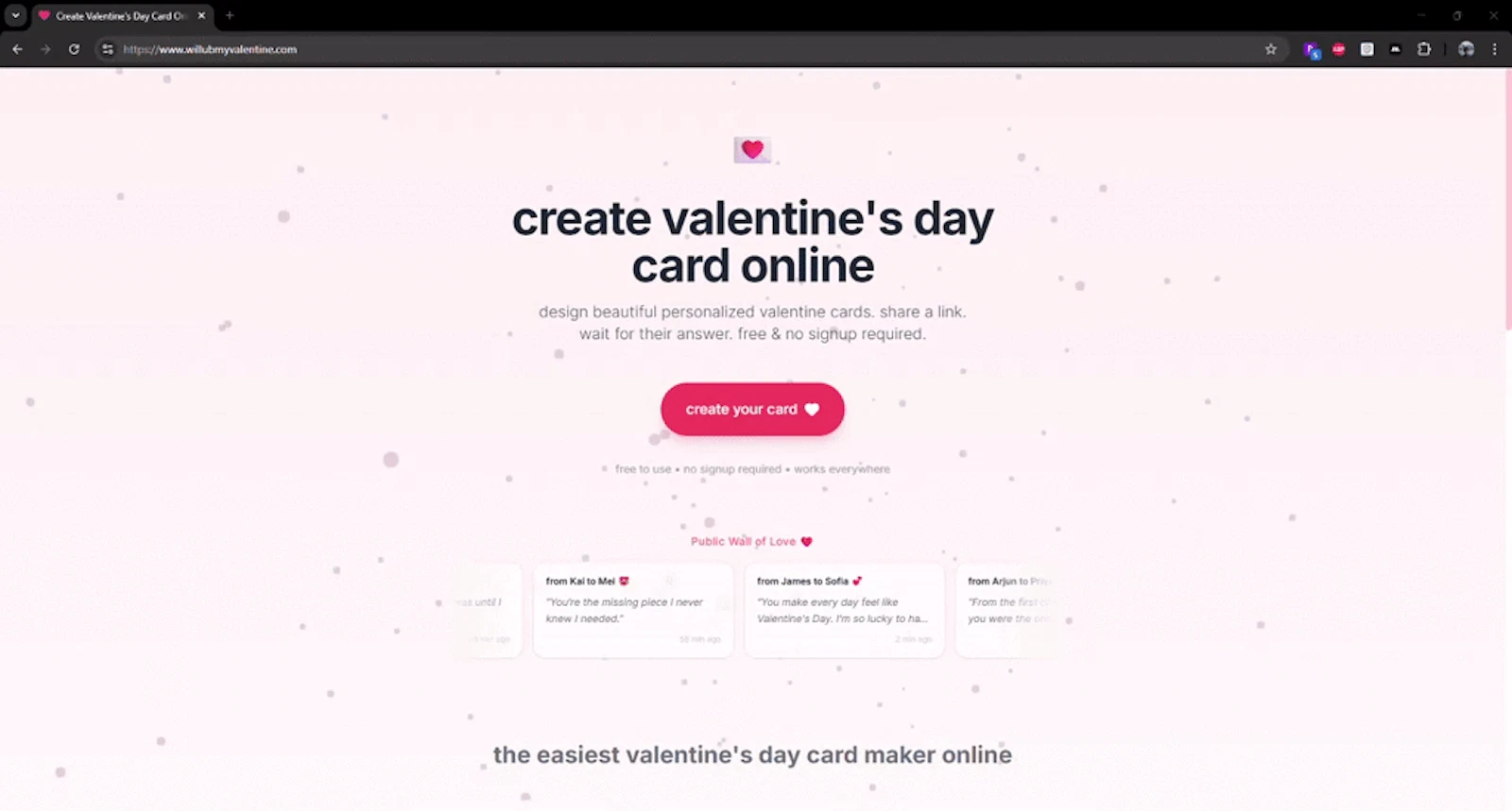 Instant eCard screenshot 1 (video preview)