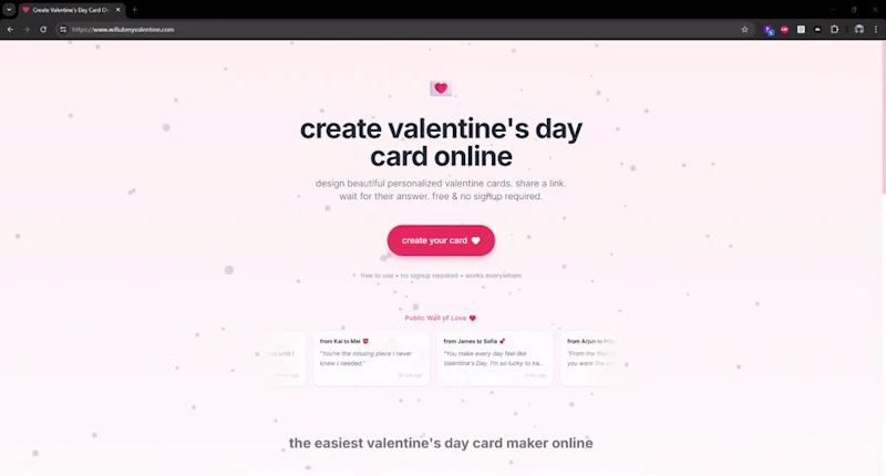 Instant eCard screenshot 1 (video preview)