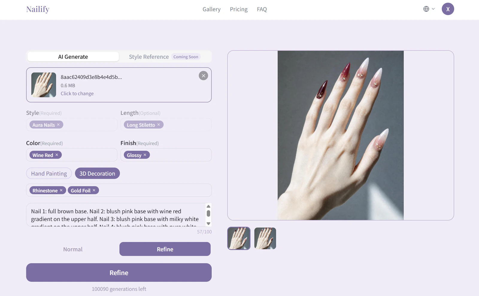 Nailify screenshot 2