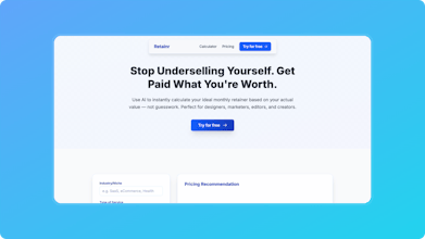 Retainr: AI Retainer Calculator gallery image