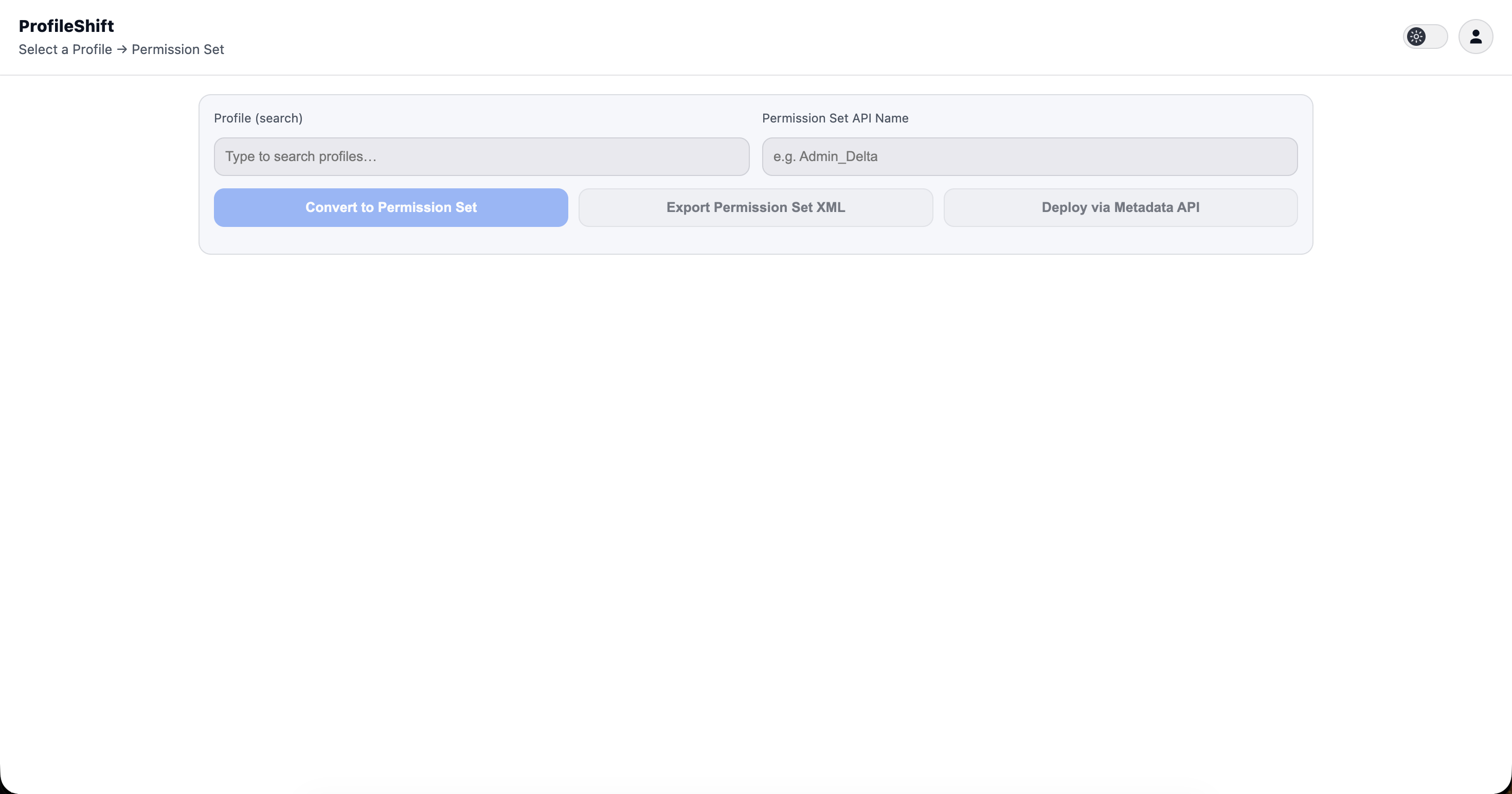 ProfileShift – Profile to Permission Set gallery image