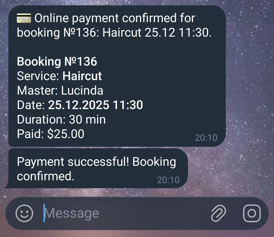 SalonBot — Telegram Booking System gallery image