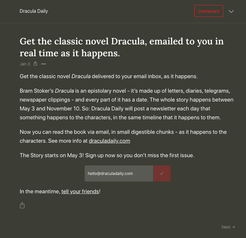 Dracula Daily gallery image