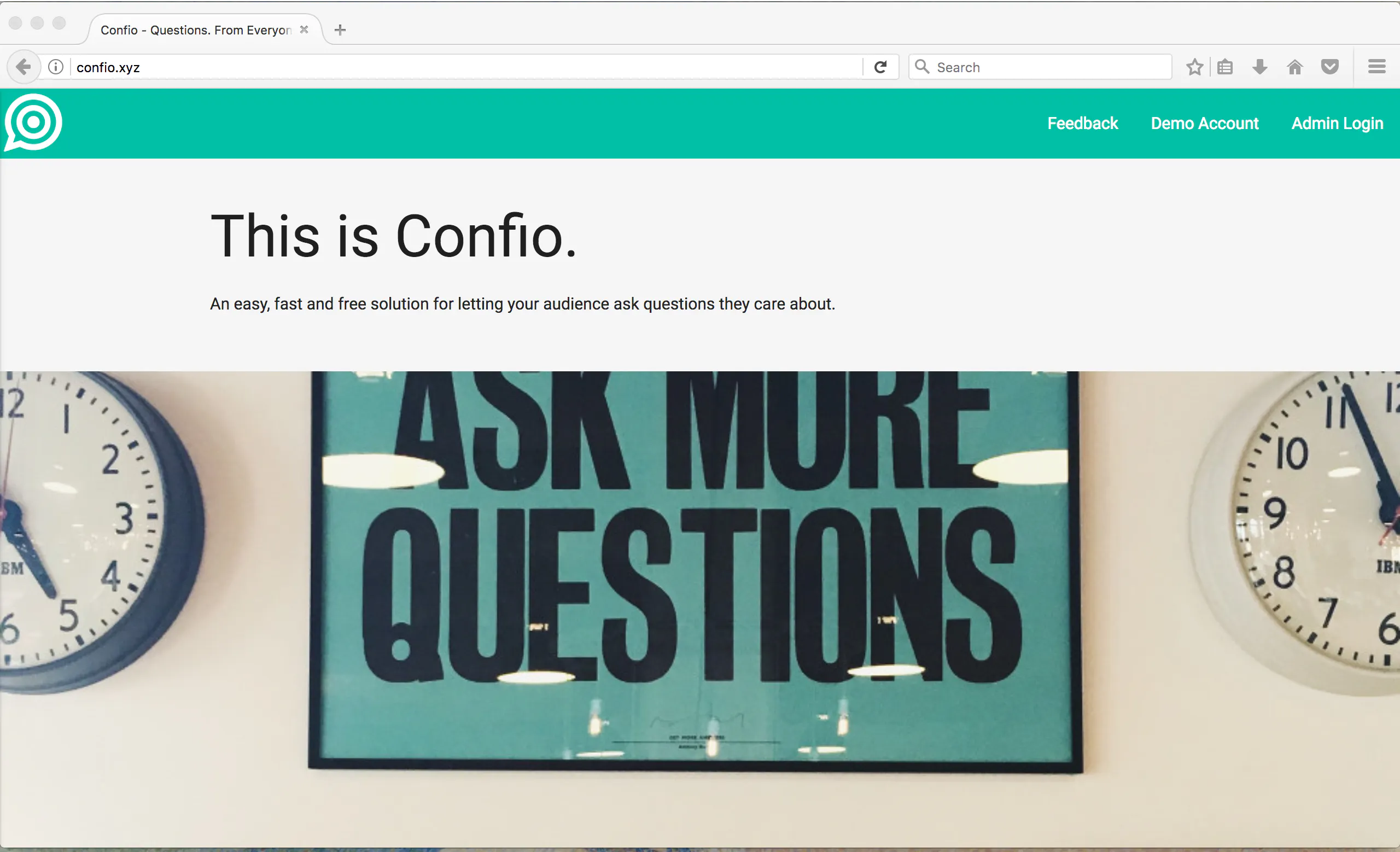 Confio - Questions. From everyone.
