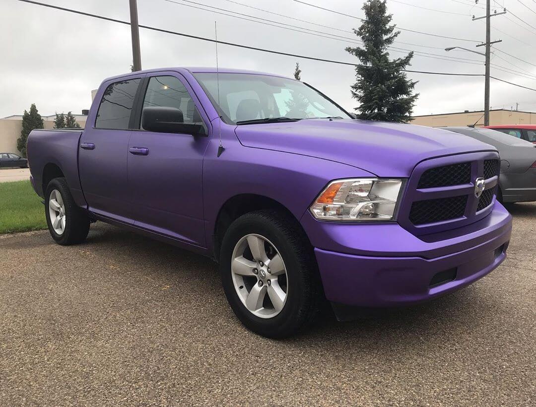 Avery Matte Purple Metallic Dodge Ram