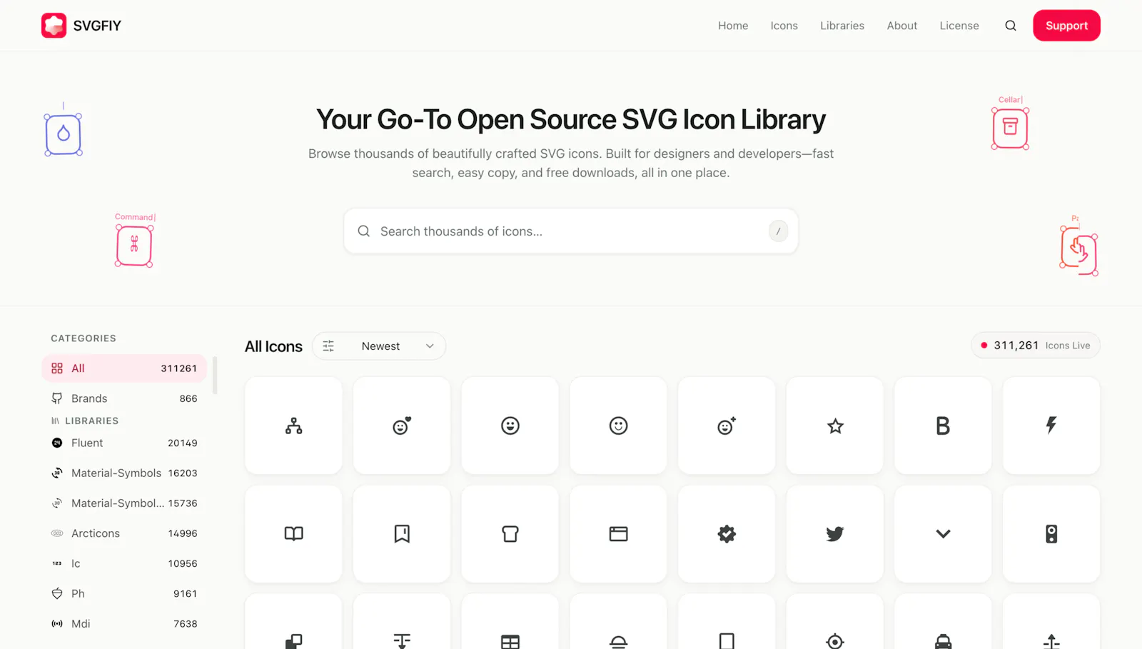 SVGFIY —  Open Source SVG Icon Library screenshot 2