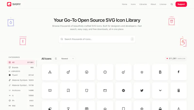 SVGFIY —  Open Source SVG Icon Library screenshot 2
