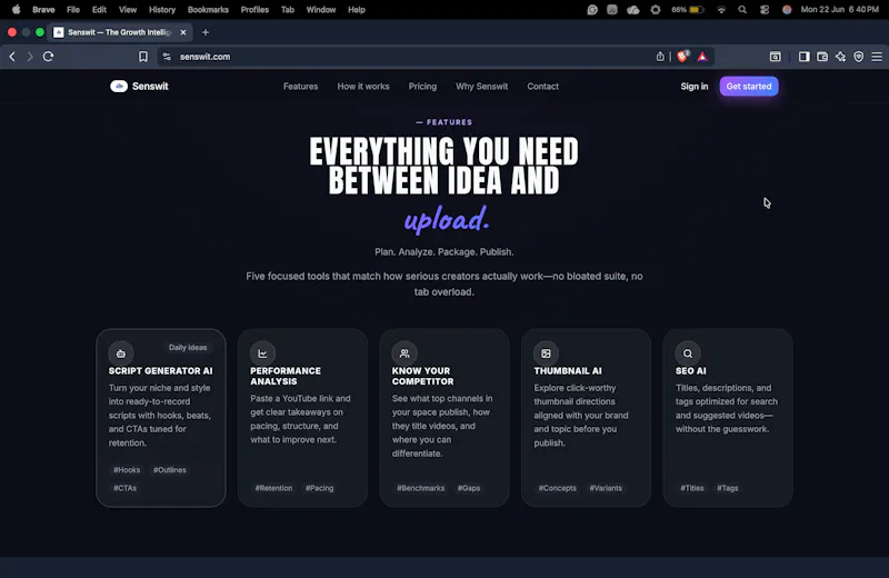 Senswit screenshot 2