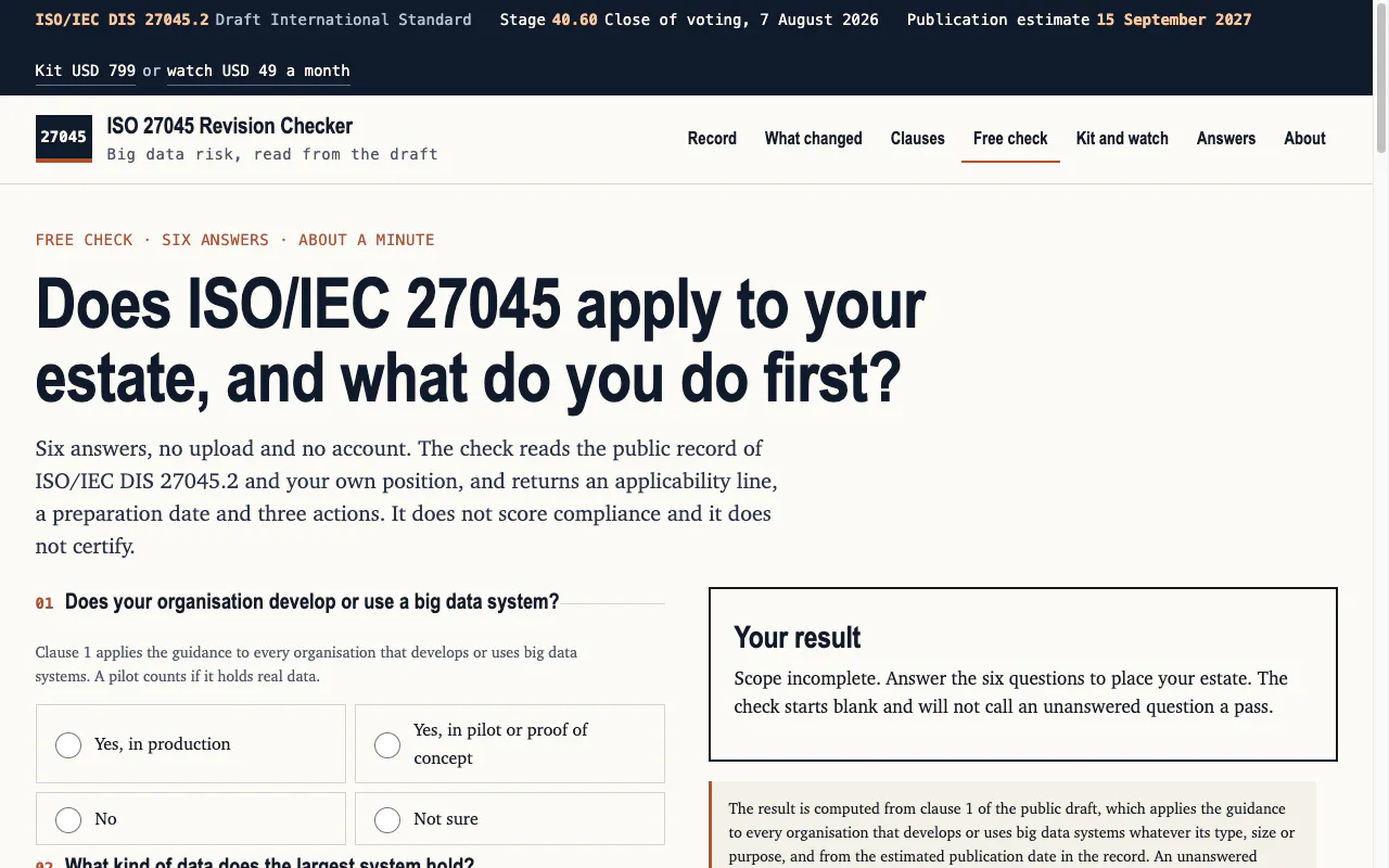 ISO 27045 Revision Checker gallery image