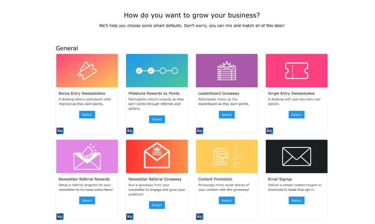 Media Kickofflabs AI Builder Giveaway - Xây dựng một chiến dịch tặng quà virus trong vài phút cho thương hiệu của bạn! 3