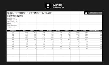 Free Wholesale Pricing Sheet Templates gallery image