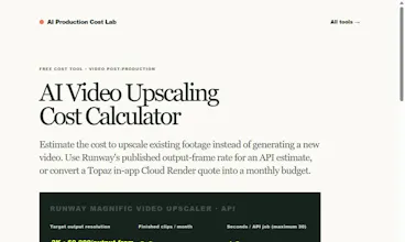 AI Production Cost Lab gallery image