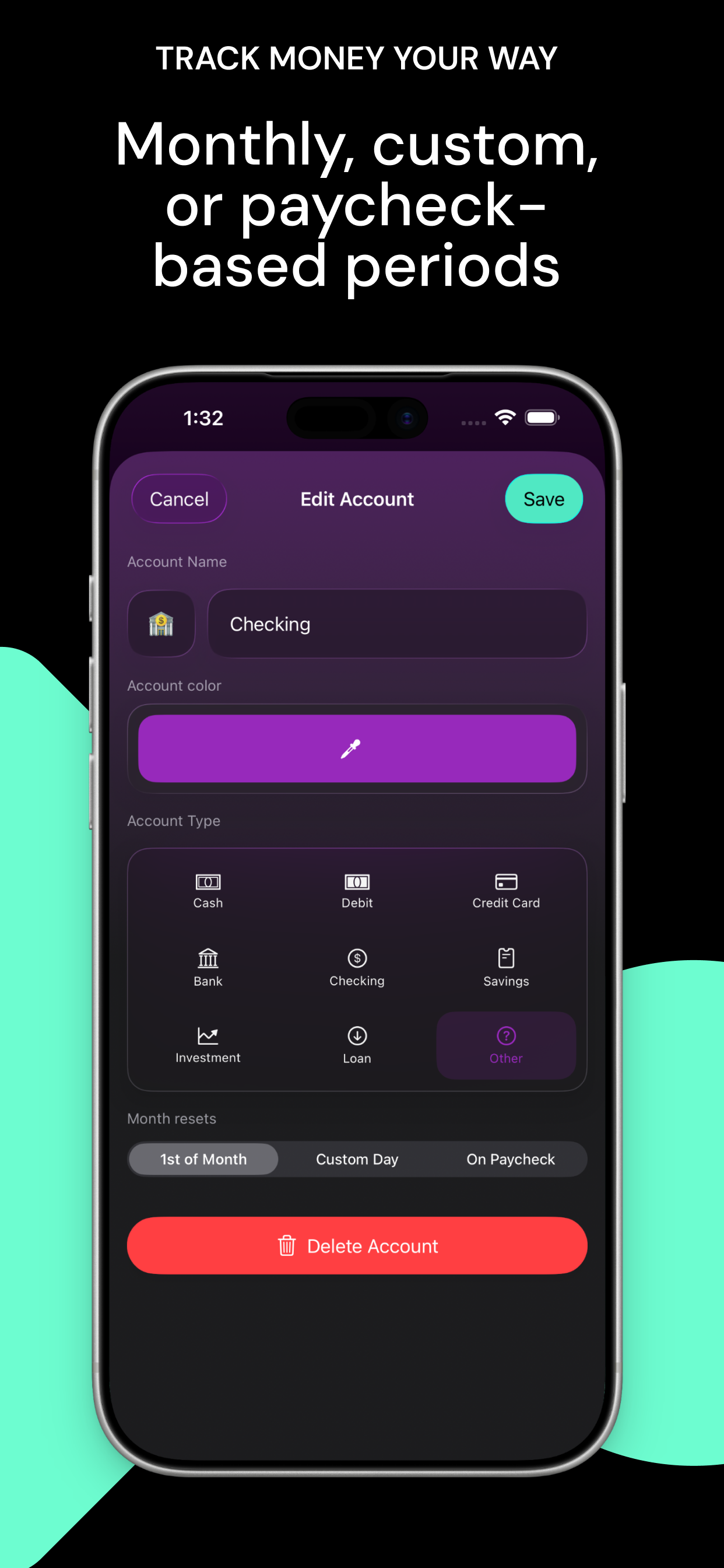 Minted - Expense Tracker - Screenshot 2 showing product features and functionality