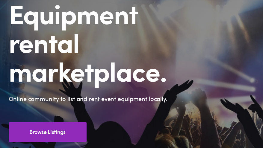Peer to peer equipment rental marketplace. gallery image
