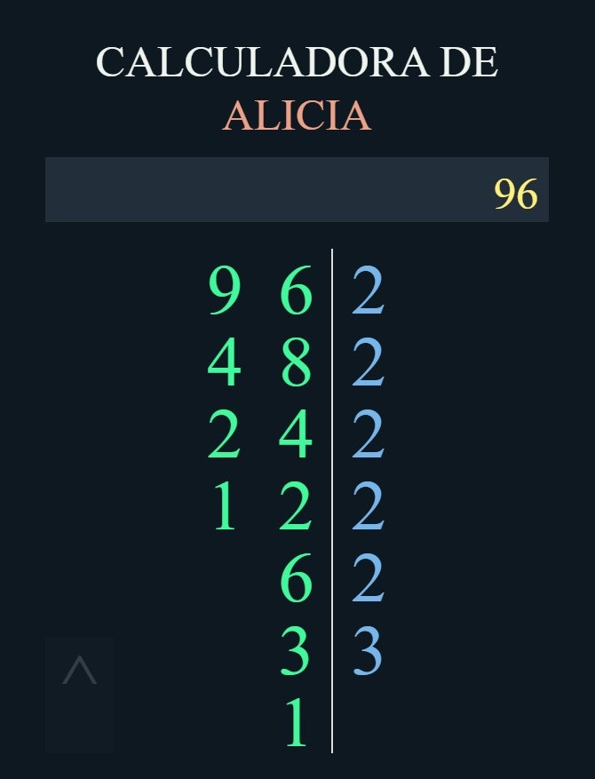 Calculadora de Alicia media 6