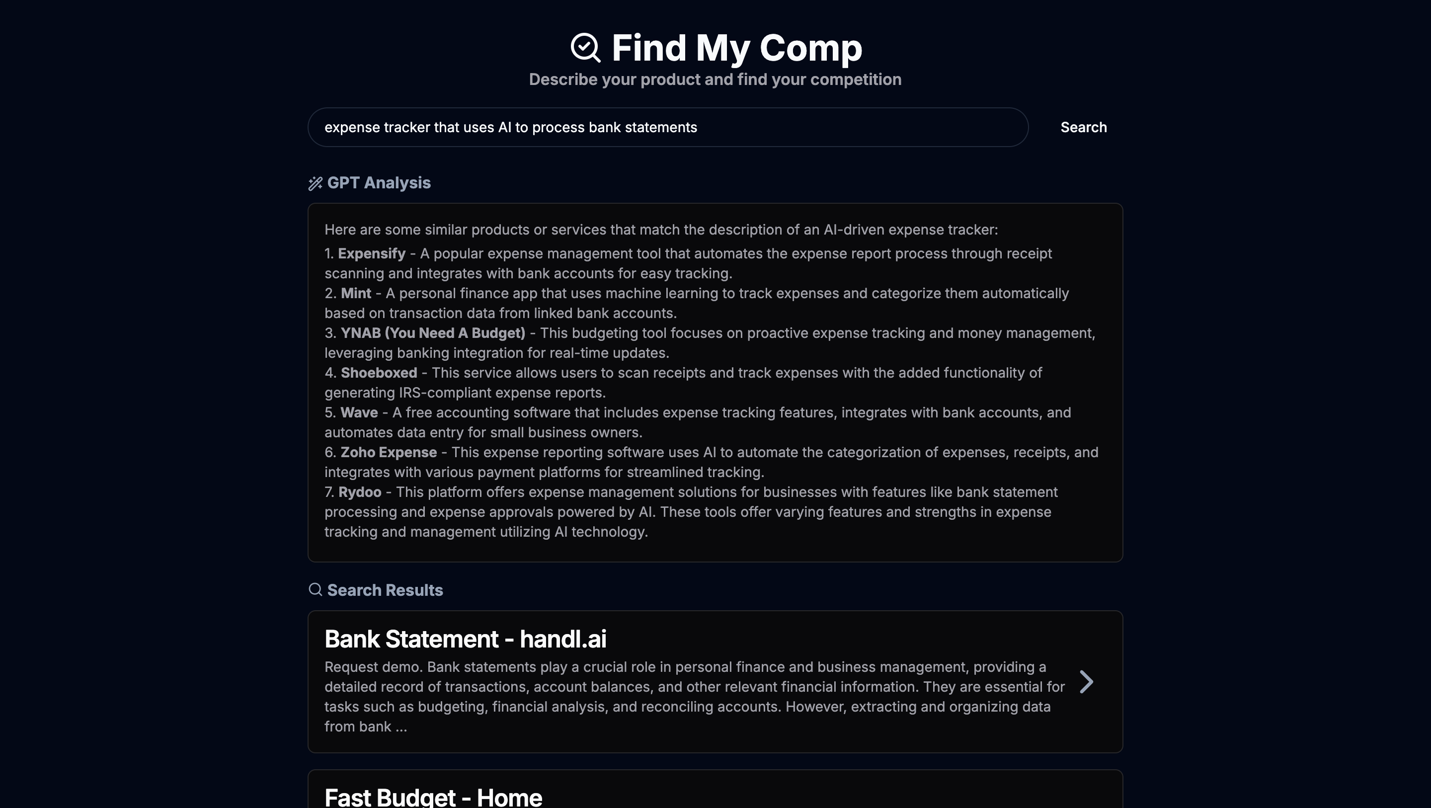 Find My Comp gallery image