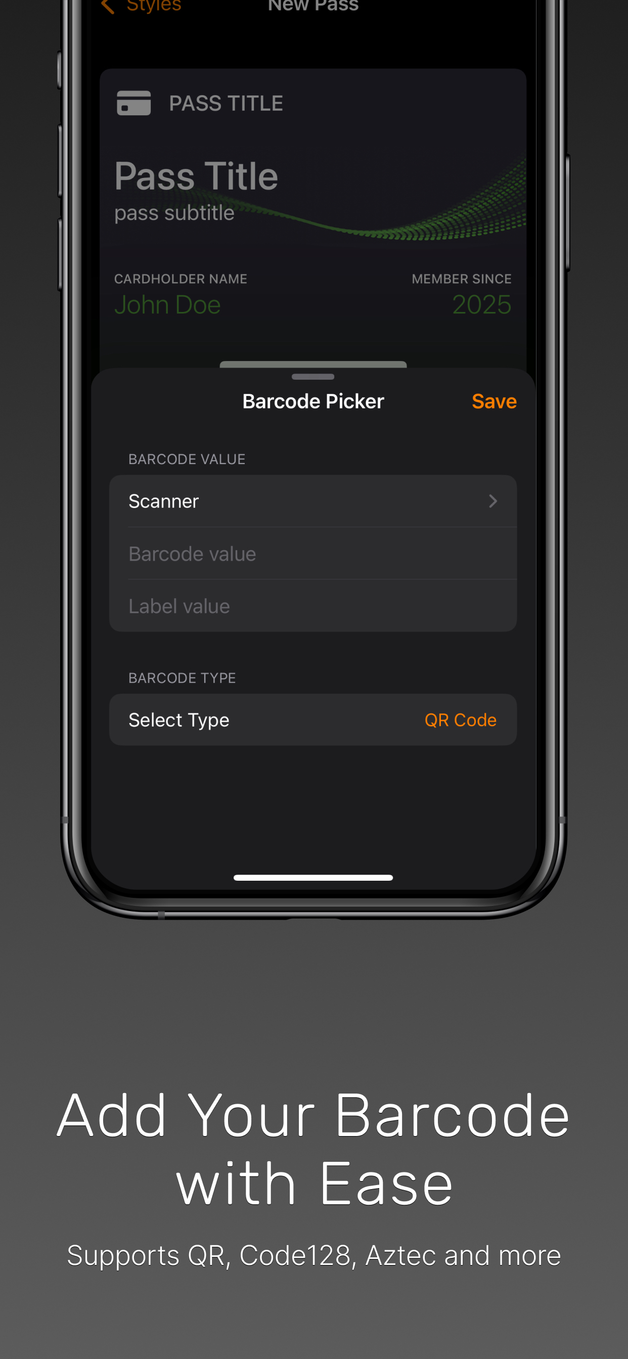 Passx: Wallet Pass Creator - Crea facilmente passaggi personalizzati dai codici QR al portafoglio media 4