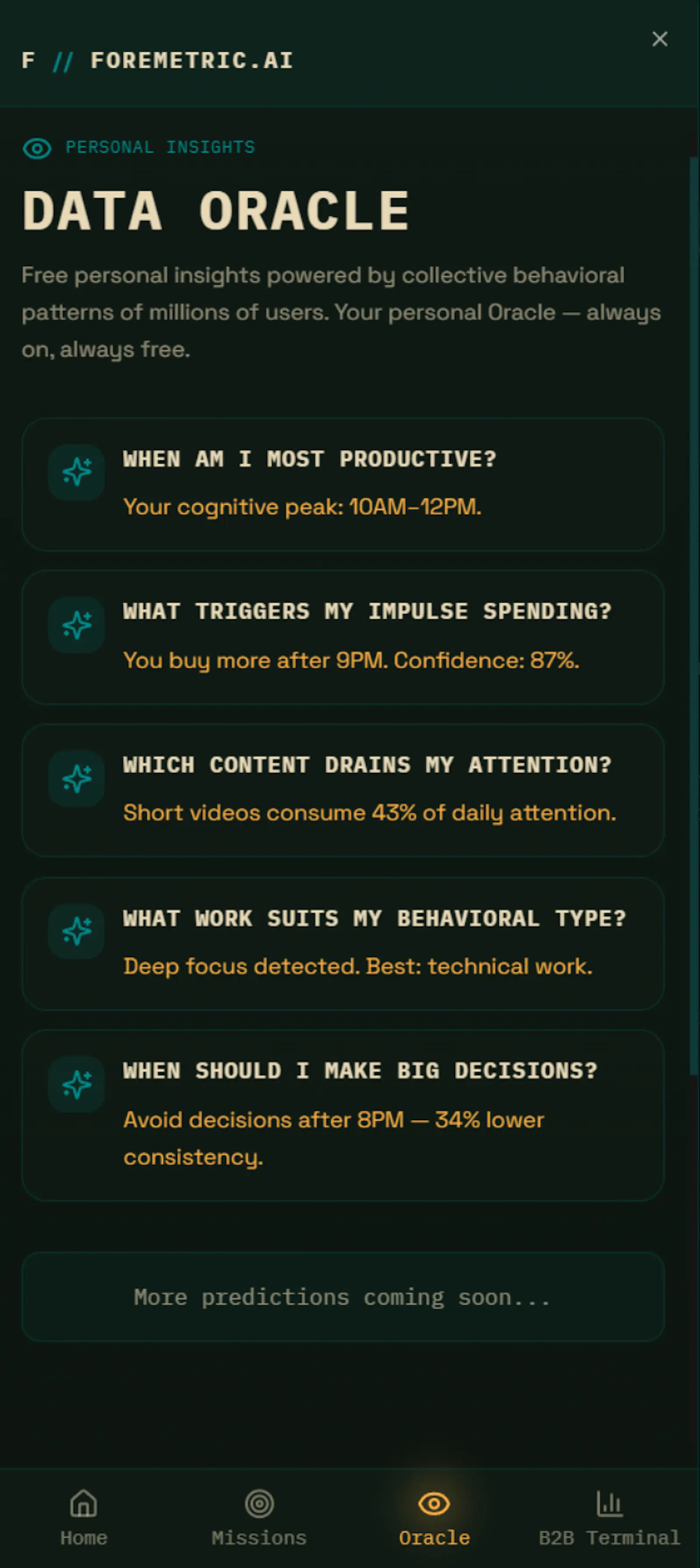 ForeMetric screenshot 10